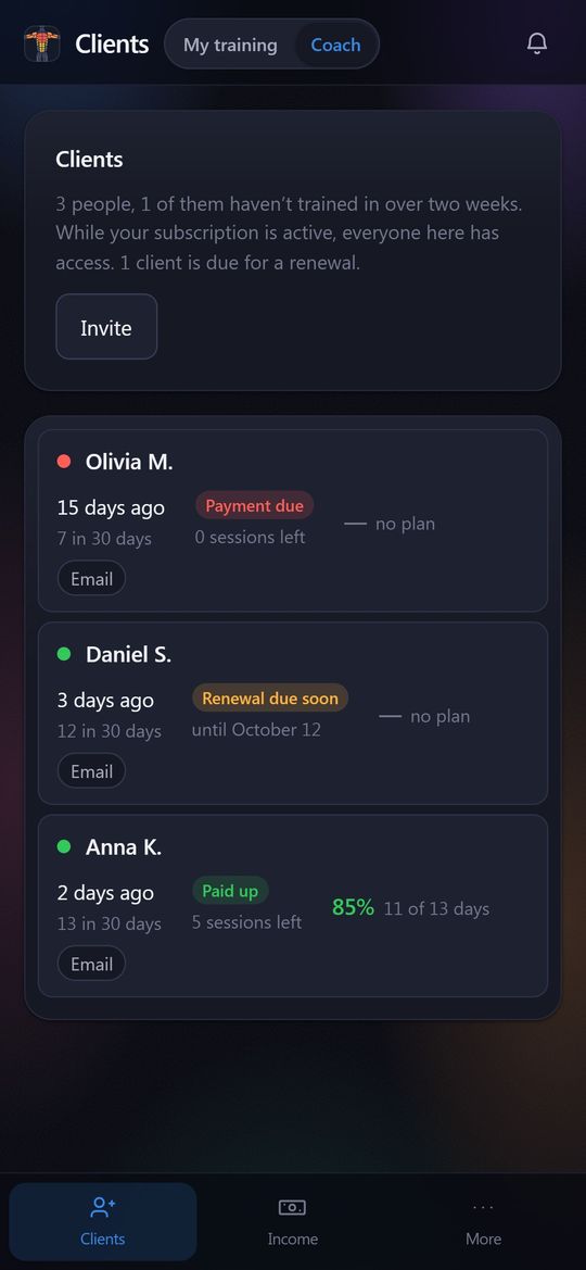 Coach mode